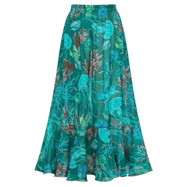 Ayla Marine Print One-Piece