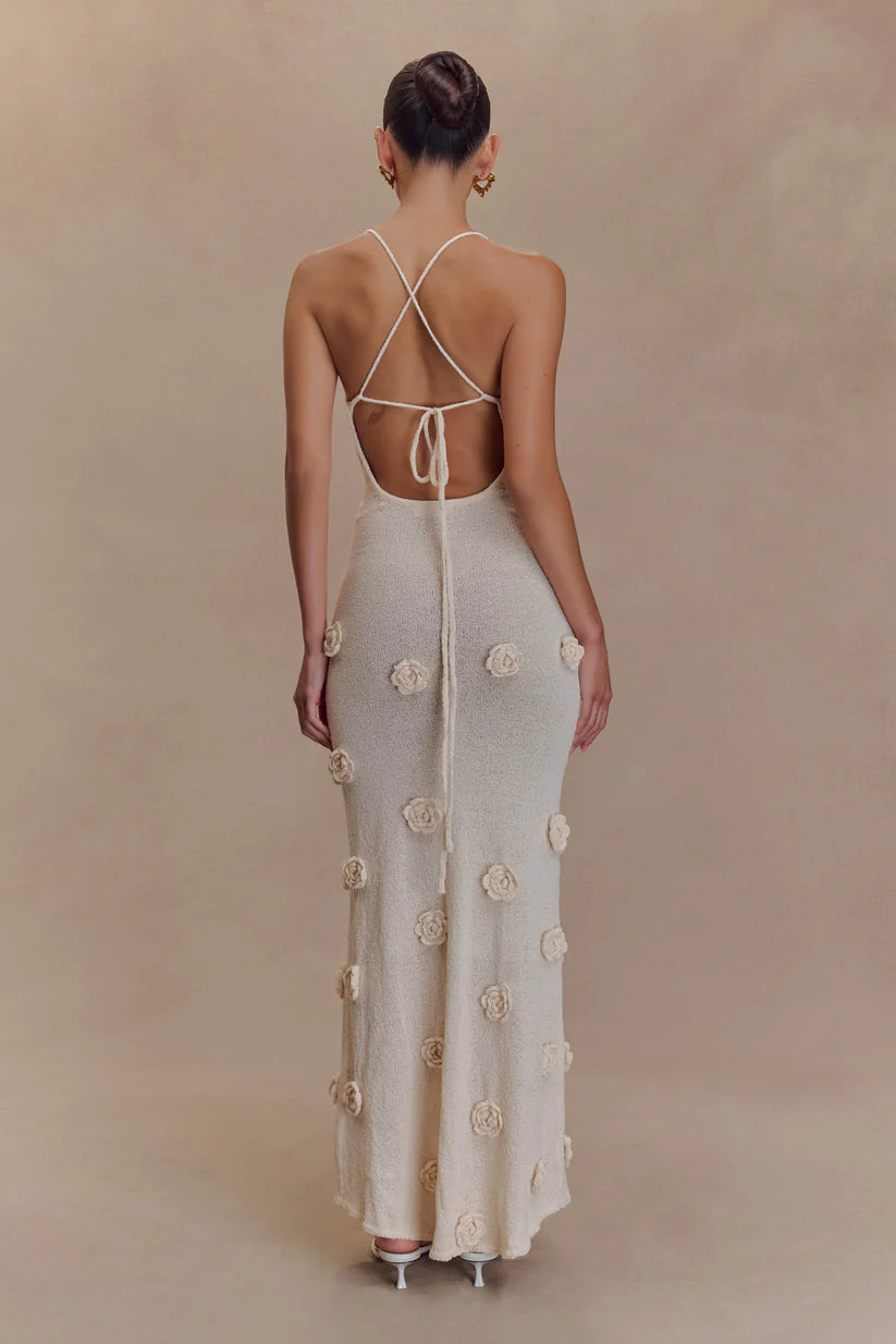Nayla Crochet Floral Maxi