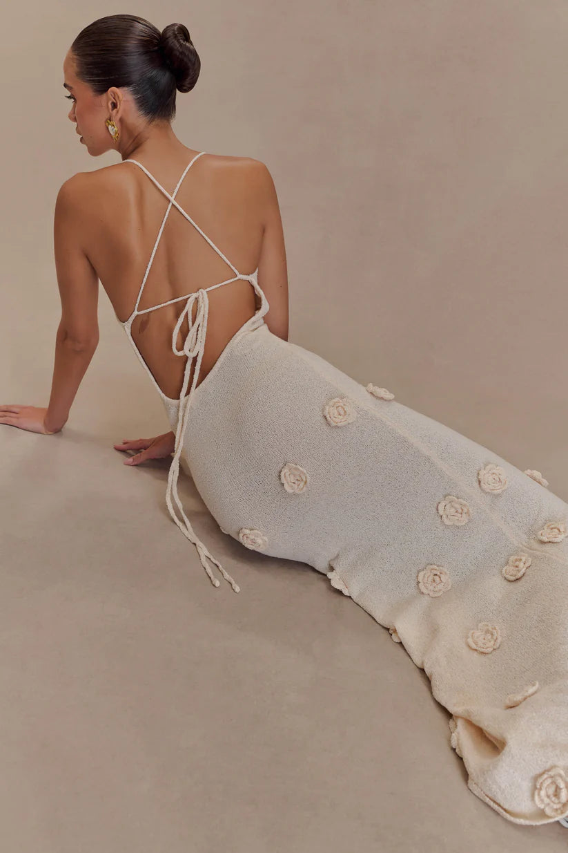 Nayla Crochet Floral Maxi