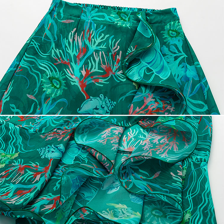 Ayla Marine Print One-Piece