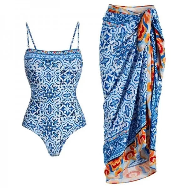 Zaya Mediterranean Tile One-Piece
