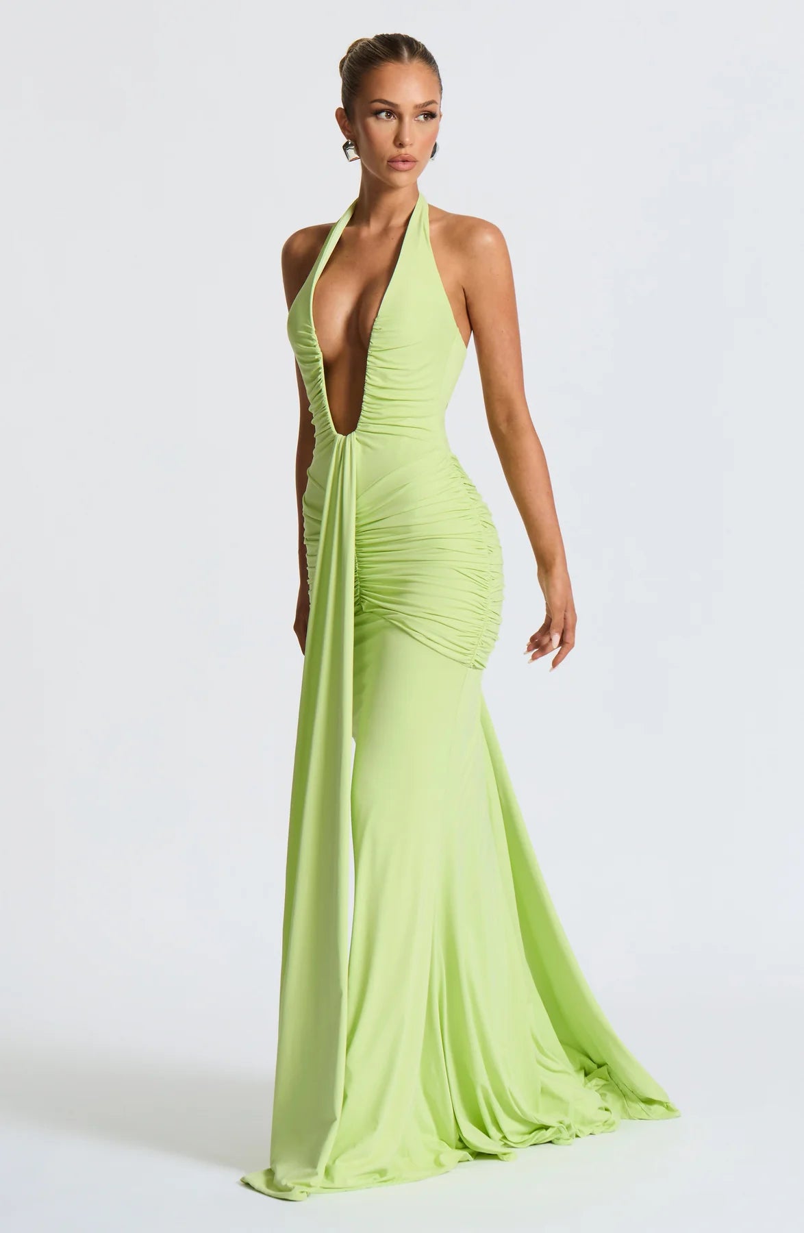 Daisy Satin Maxi Dress
