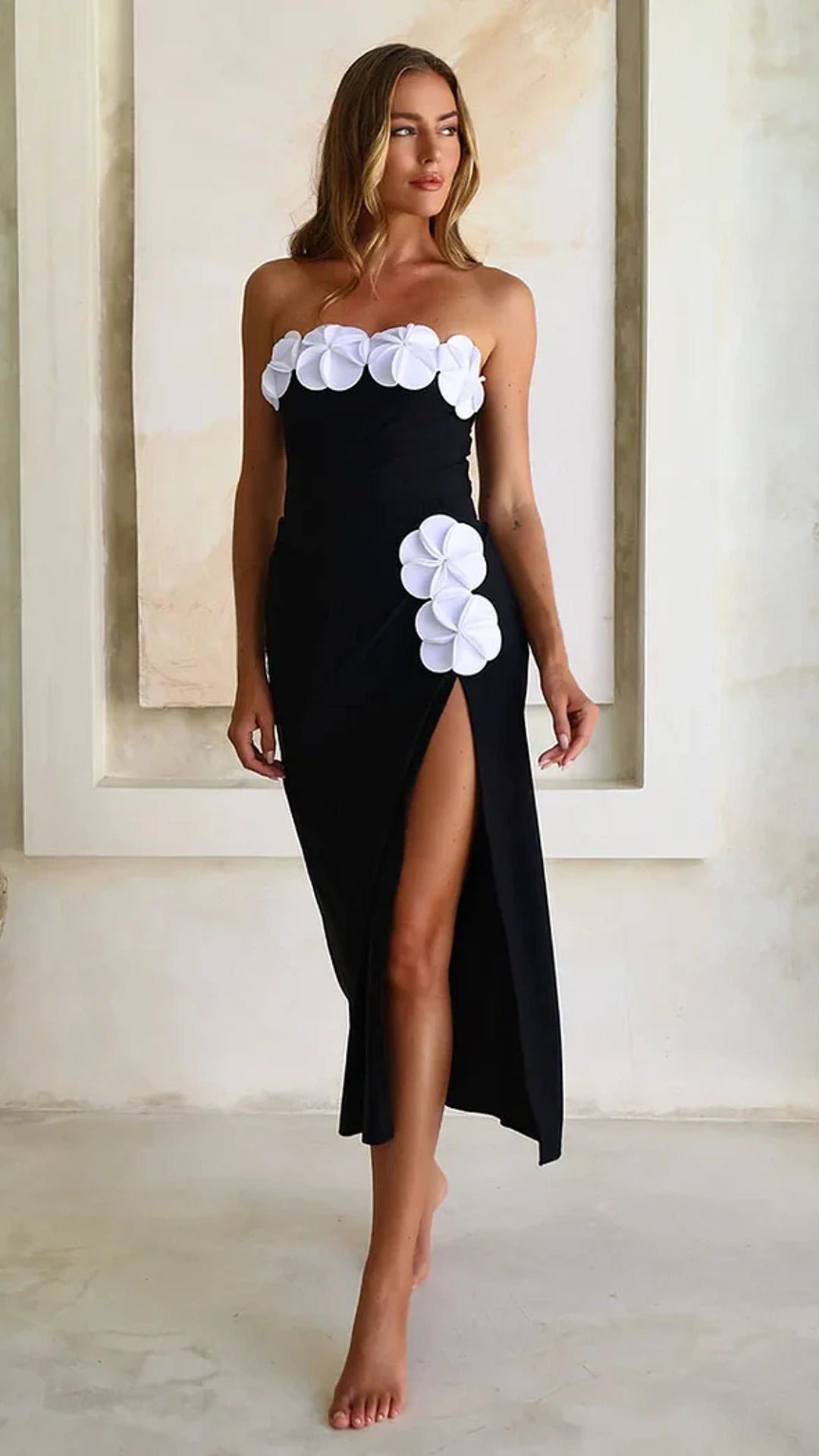Floral 3D Wrap Skirt Swimsuit Set