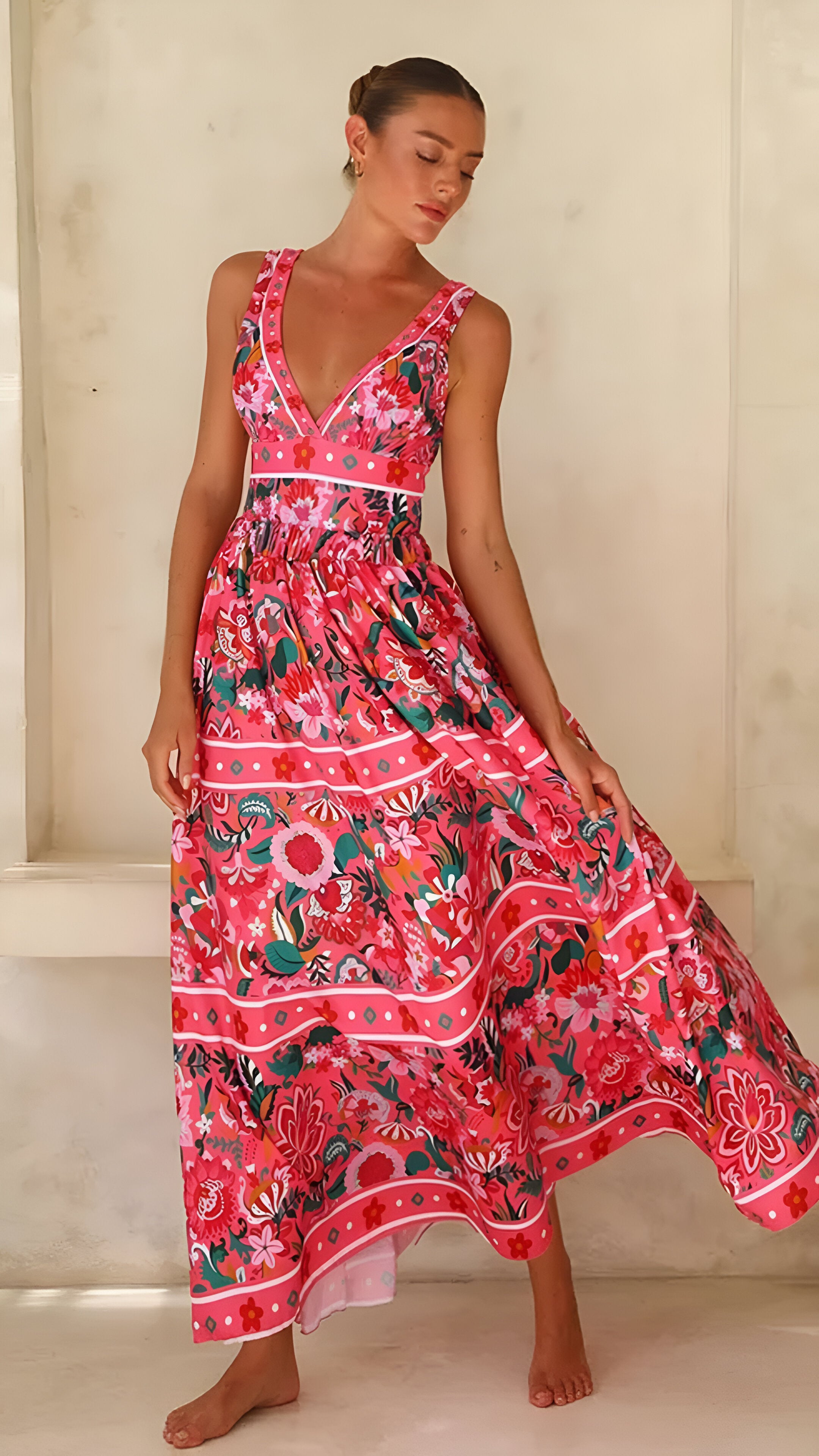 Amara Floral V-Neck Shortini