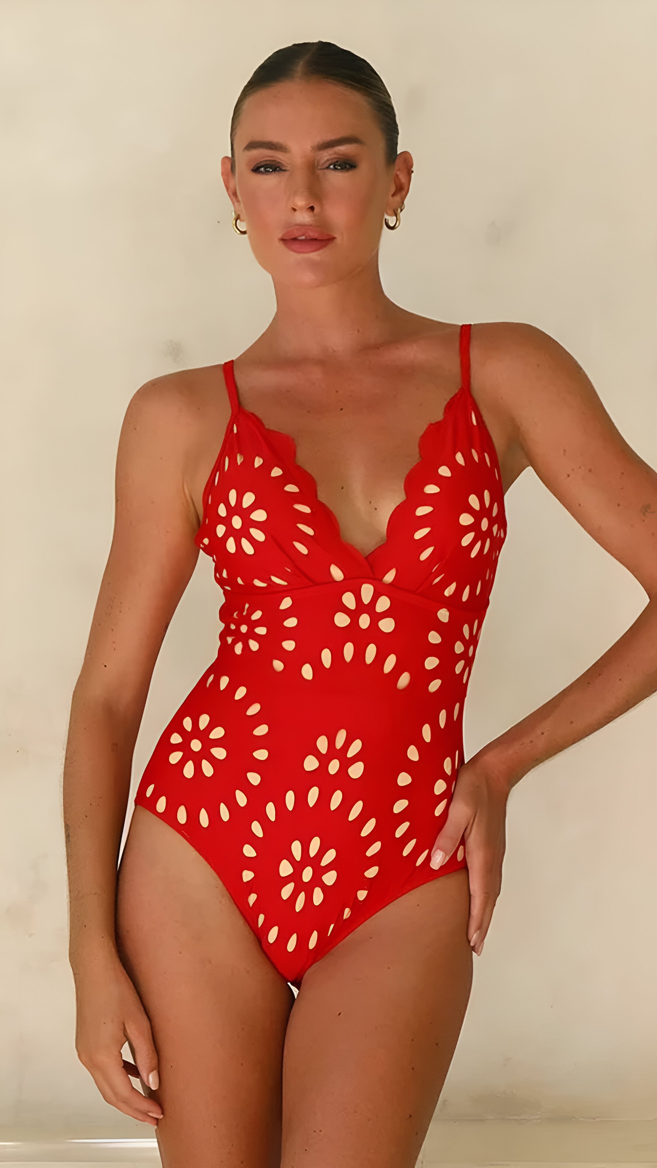 Mira Floral Laser Cutout Skirtini