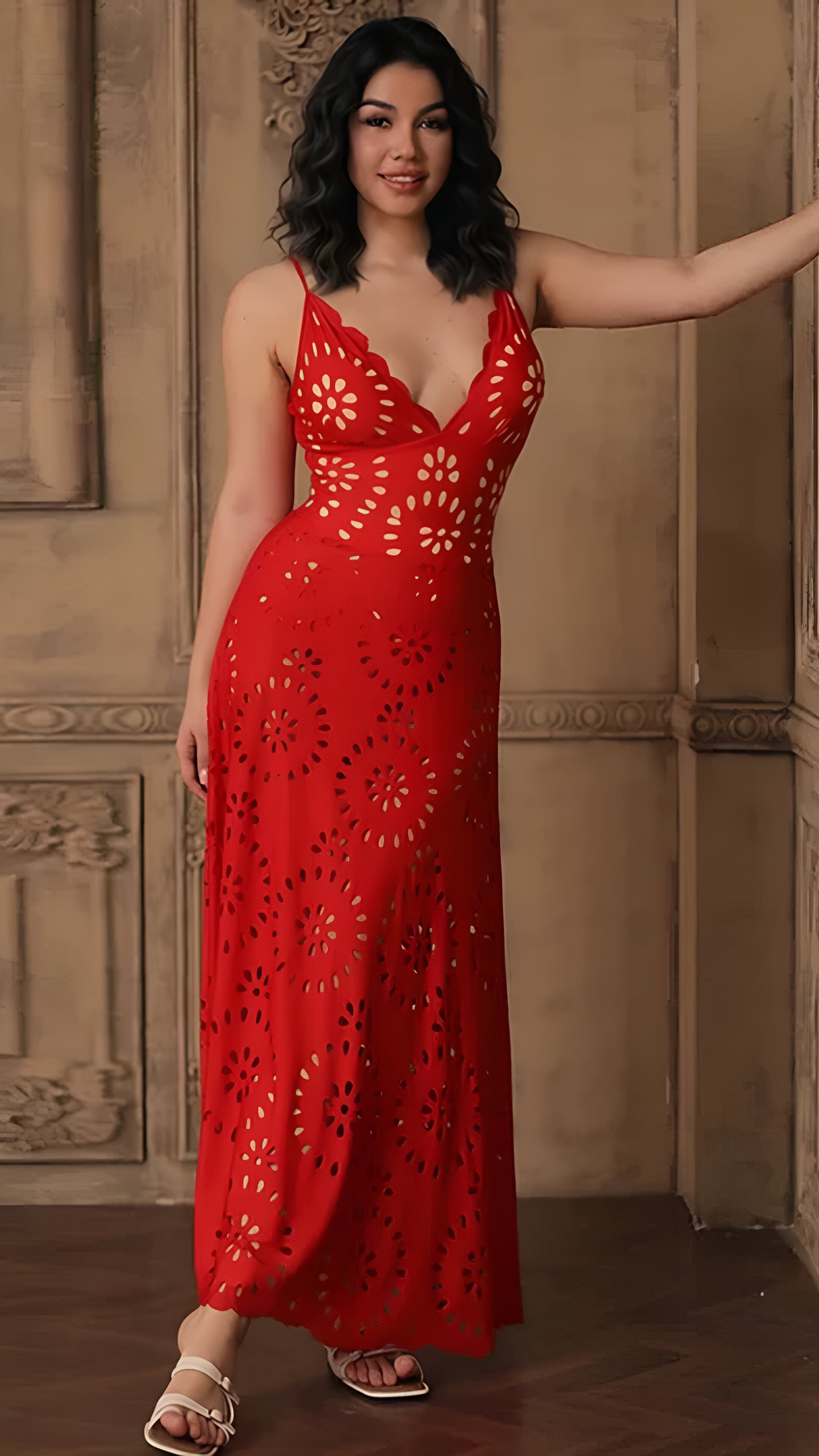 Mira Floral Laser Cutout Skirtini