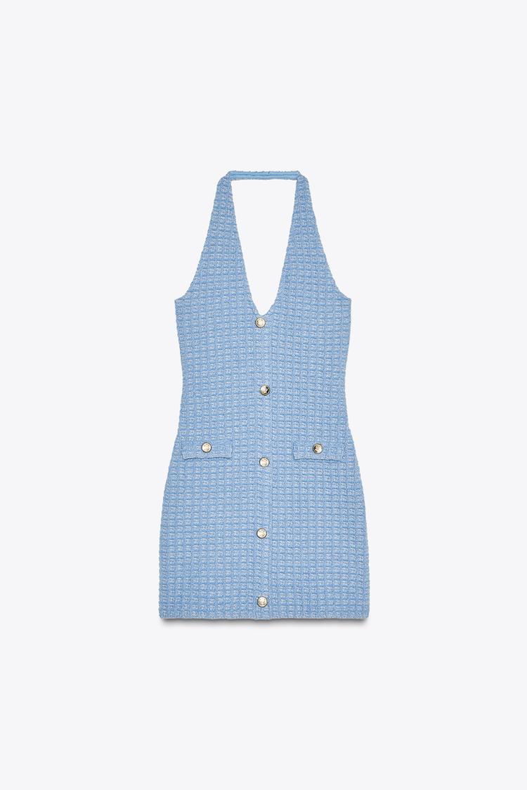 Juliette Stretch Knit Halter Dress