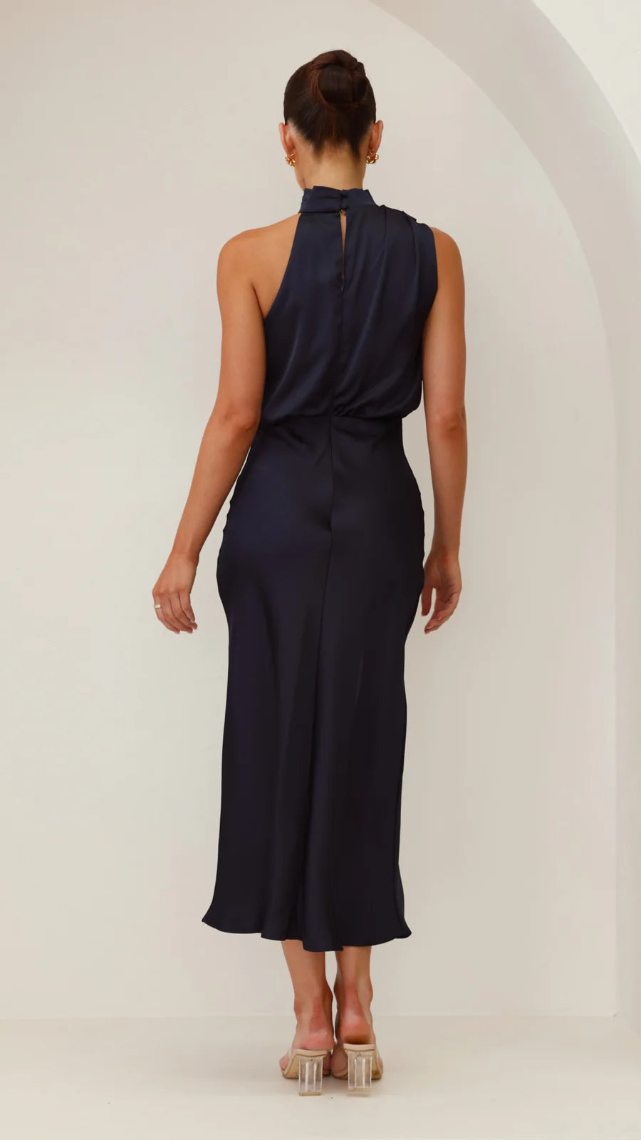 Amara Satin Couture Maxi Dress