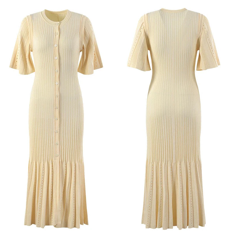 Olivia Openwork Knit Dress