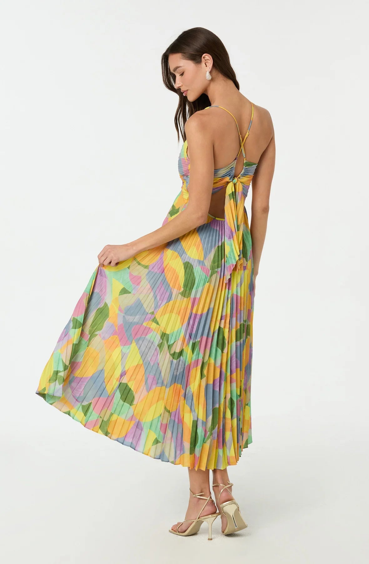 Amara Floral Plissé Maxi