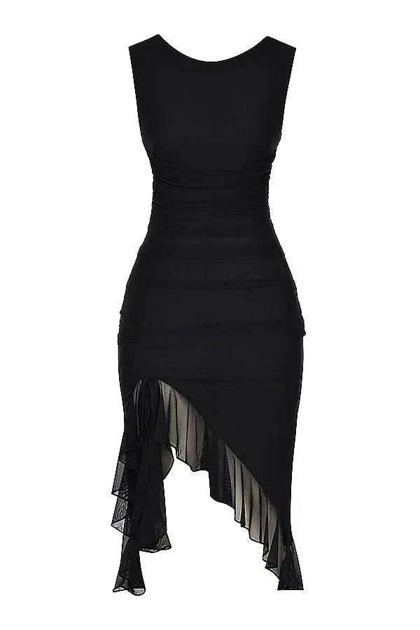 Margot Ruffle Midi Dress