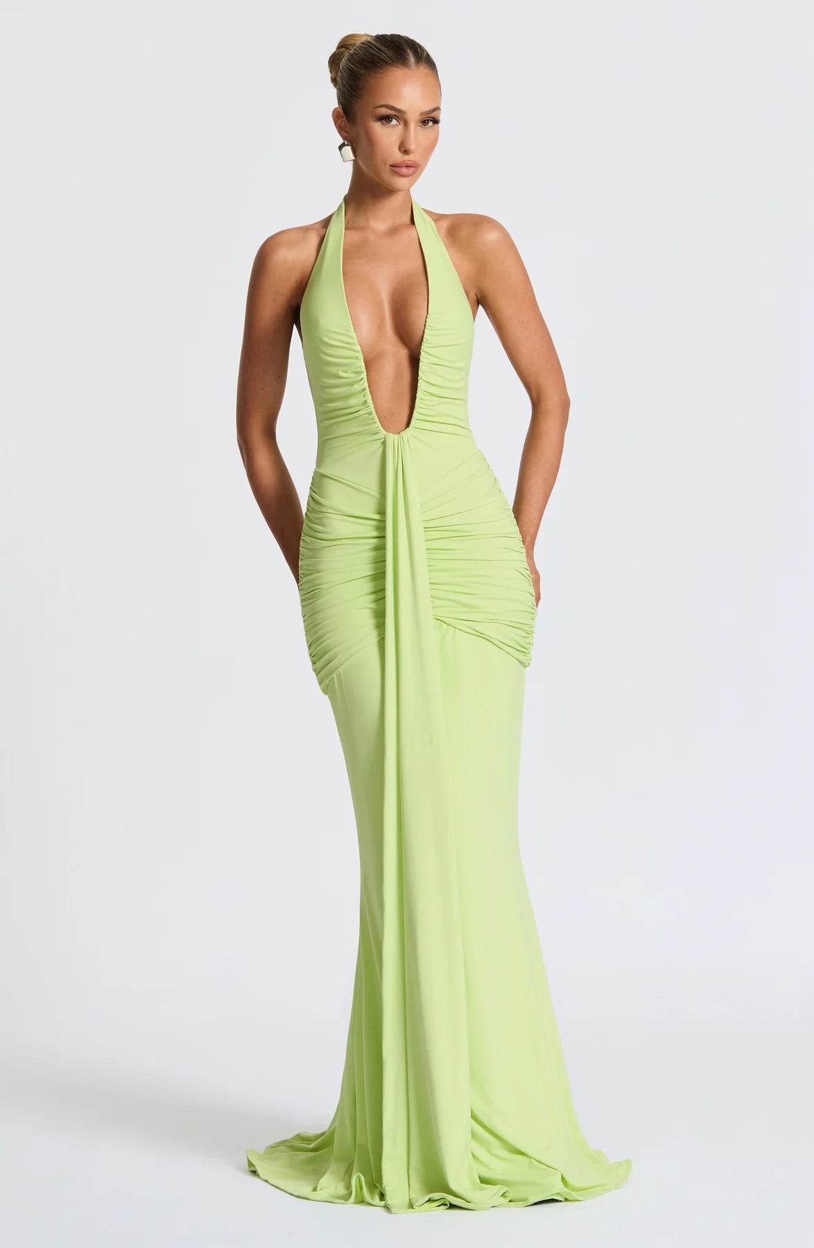 Daisy Satin Maxi Dress