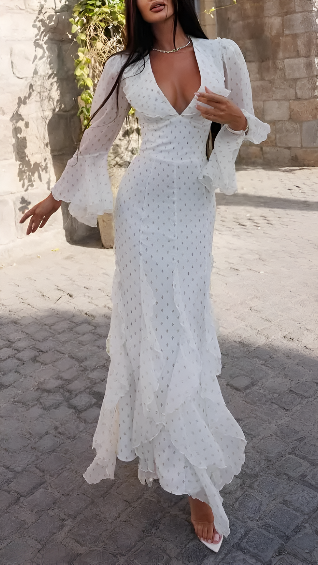 Eva Chiffon Printed Dress